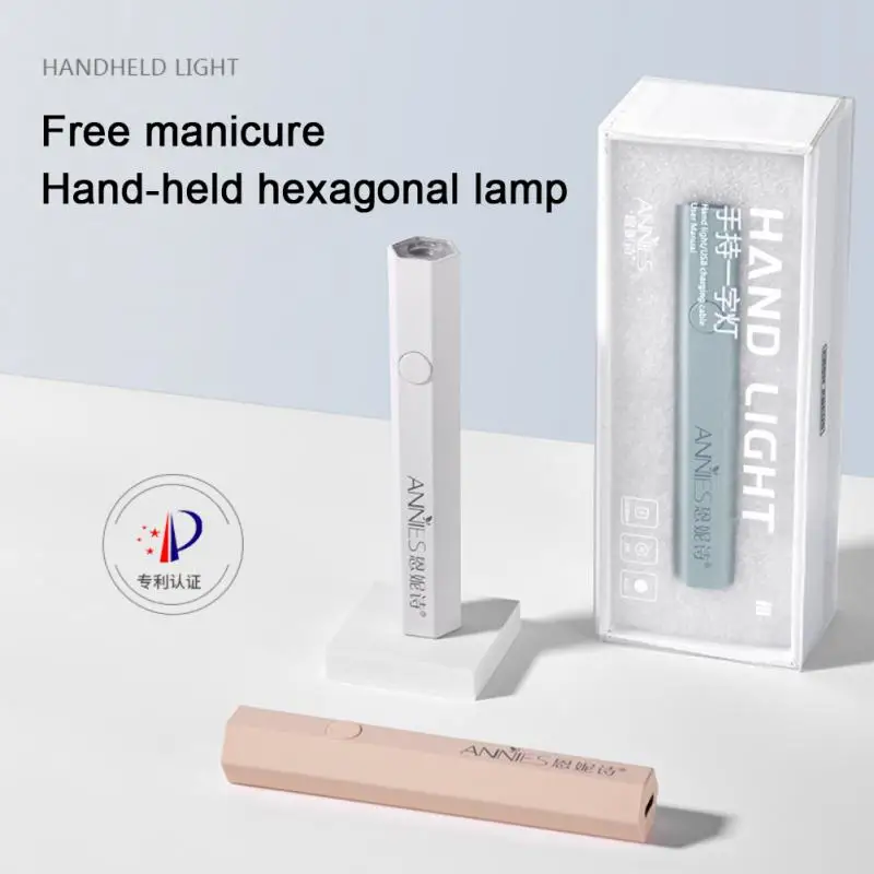 

Hand-held Nail Art Word Lamp Small Portable Power Storage Mini Nail Piece Baking Lamp Nail Art Phototherapy Salon Equipment Tool