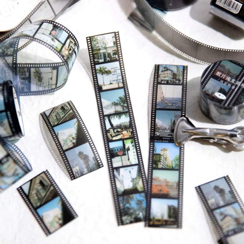 

2m Retro Film Stickers for Scrapbooking Album Background Decoration Sticker Junk Journal DIY Collage Material Supplies 2023 New