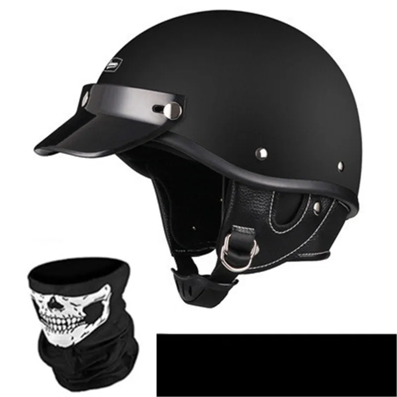 

Vintage Half Face Motorcycle Helmet Casco Casque Moto Retro Helmets