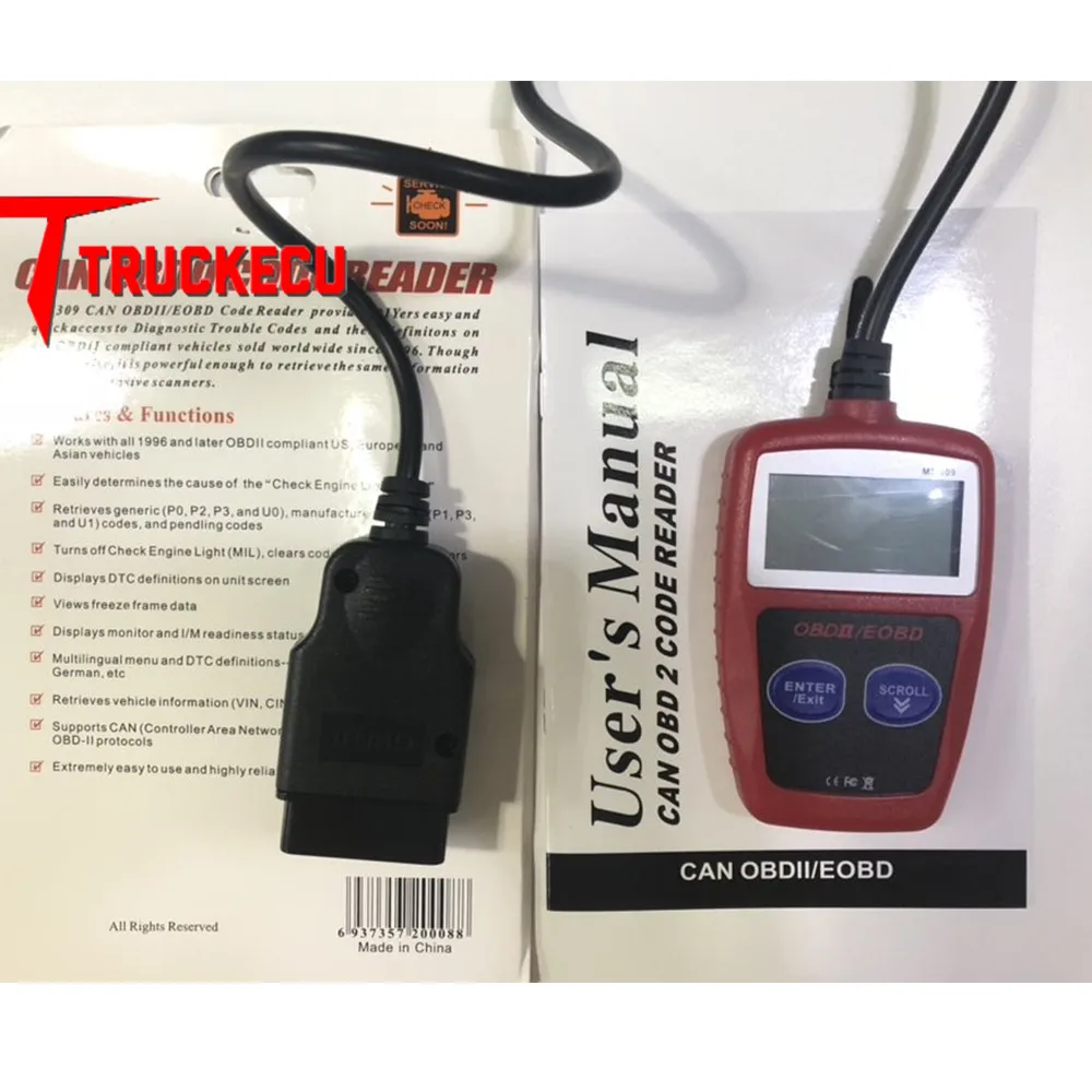 Автомобильный сканер MaxiScan MS309, универсальный считыватель кодов OBDIIEOBD OBD2, PK KW808 ELM327 easydiag launch golo Autel ms309 (art.: 3920bdc8a3506) - 3920bdc8a3506