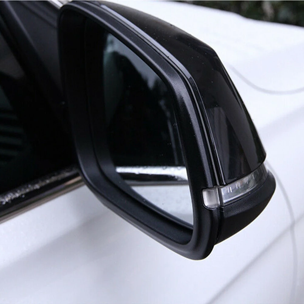 

Gloss Black Rearview Mirror Cover Housing Backing Trims Left Left + Right Right 26.5 X 14cm Bright Black 1 Pair