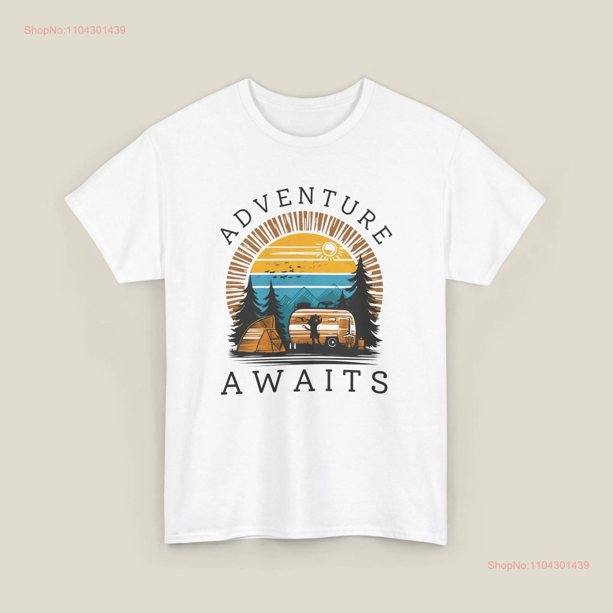 Футболка Adventure Camping Mountain Hiker Nature Lover Vacation с длинными или короткими рукавами