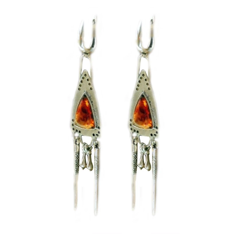 

Long Metal Earrings Vintage Tribal Style Earrings Jewelry Gift for Women Girls