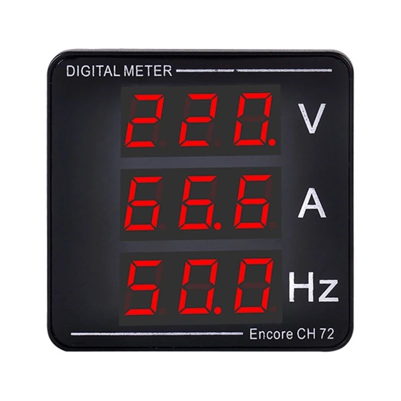 

Voltage & Current Meter Frequency Meter Digital Display AC50-500V 1-140A High-precision Digital Meter Voltmeter Ammeter R9UF