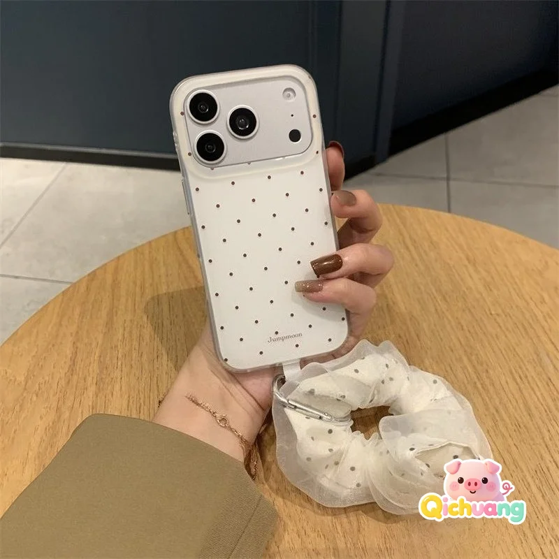 Фото Элегантный чехол для телефона в горошек для Huawei Mate 40 40E 30 30E Pro Y9S Nova Y90 Y91 Y73 Y70 Y71 7 6 5 Pro, белый чехол со шнурком №1