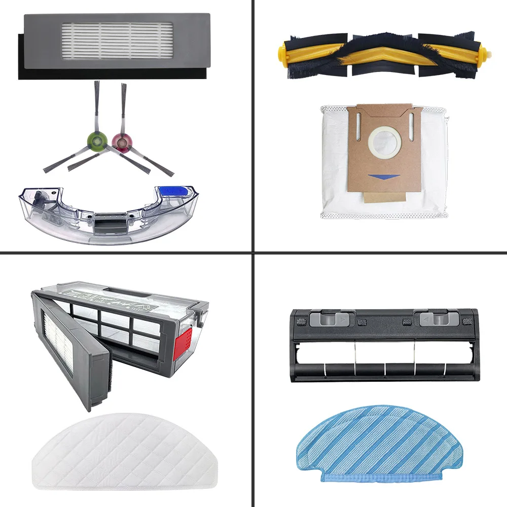 

Dust Bag Main / Side Brush for ECOVACS DEEBOT OZMO T8 / T8 AIVI Robot Vacuum Cleaner, Filter Disposable Mop Cloth Part DLX11-22