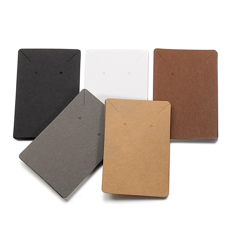 

50Pcs/Pack 6x9cm Earrings Necklaces Display Cards Cardboard Earring Packaging Hang Tag Card Ear Studs Paper Card for Jewelry DIY