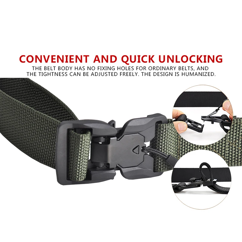 Мужской ремень армейский для улицы охоты Тактический Многофункциональный