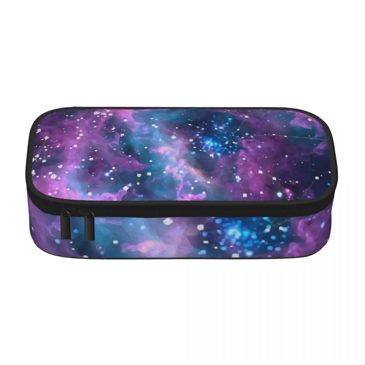 Galaxy Sky Print Pencil Case Pink Nebula College Boy Girl Zipper Pencil Box Fashion Multi Function Pen Bags