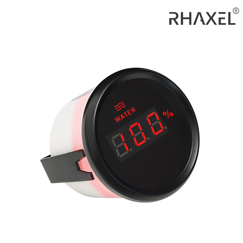 

RHAXEL 52mm Water Level Gauge 0-190ohm 240-33ohm with Red Backlight 12V/24V Level Sensor 500mm 550mm 600mm 650mm