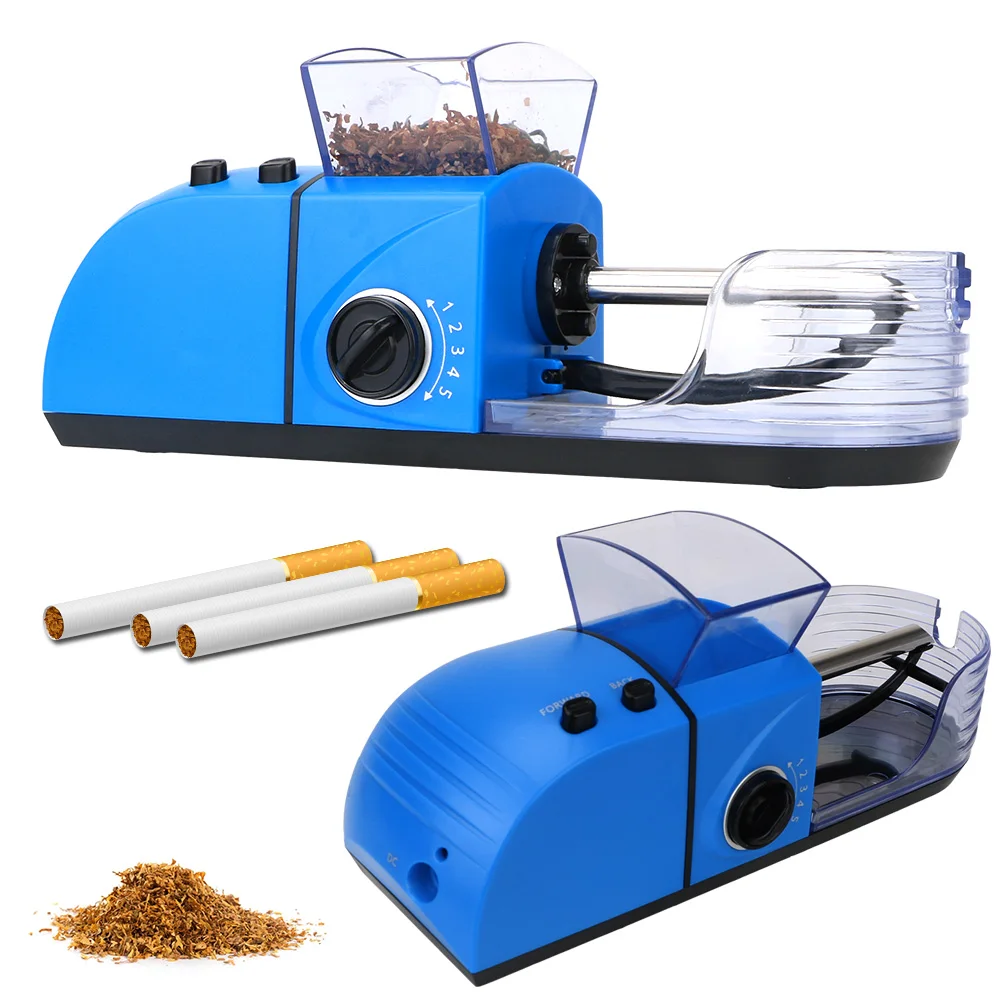 100-240V Electric Automatic Cigarette Roller Tobacco Rolling Injector 78mm DIY Smoking Tool Smoking Accessories EU / US Plug
