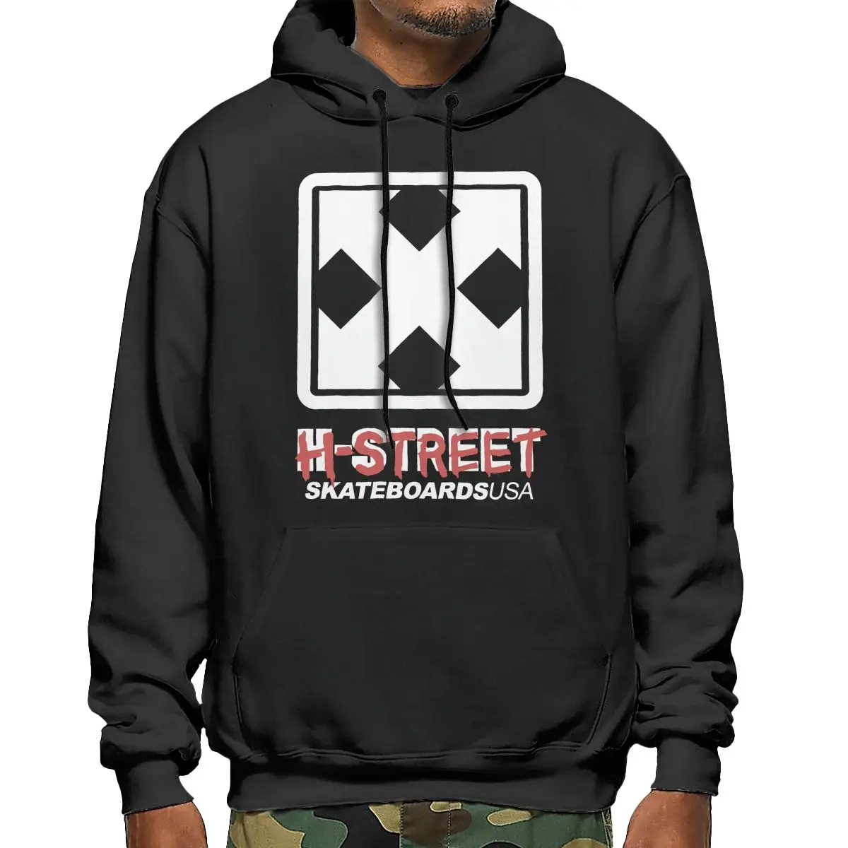 

Мужская толстовка с капюшоном и логотипом H Street