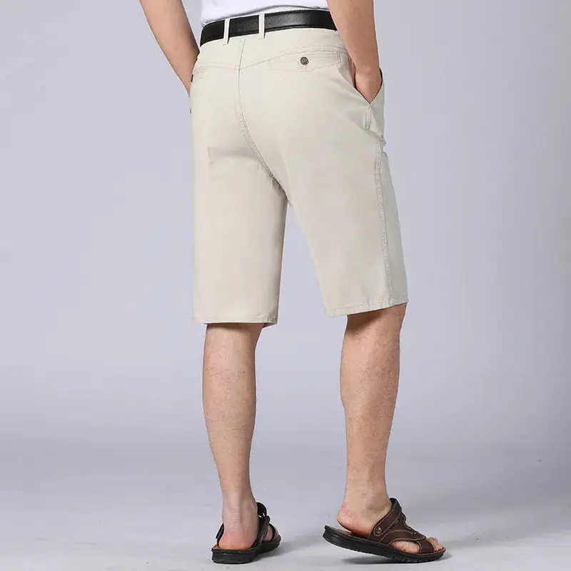 

Male Legible Summer Casual Shorts Men Stranght Loose Short Trousers Solid Color Elastic Waist Mens Shorts 2023 Z78