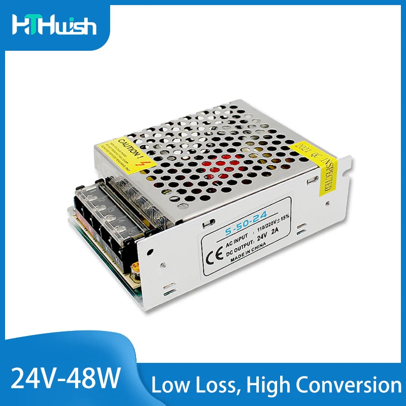 

LED Power Supply DC 24V 2A 48W Switching Power 220V To 24V Supply Power Transformer AC DC SMPS