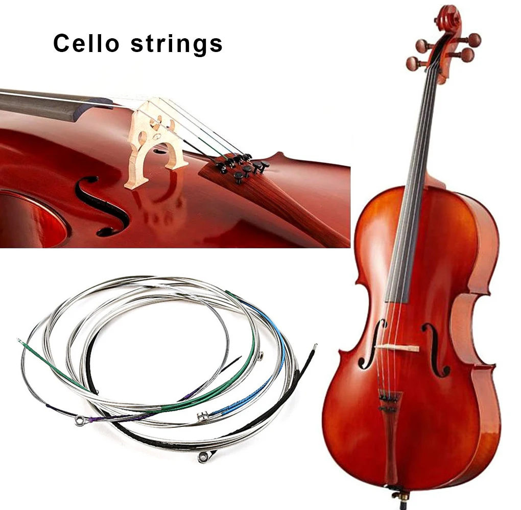 

4Pcs Instrument Full Parts Viola Learners A D G C Set Replacement