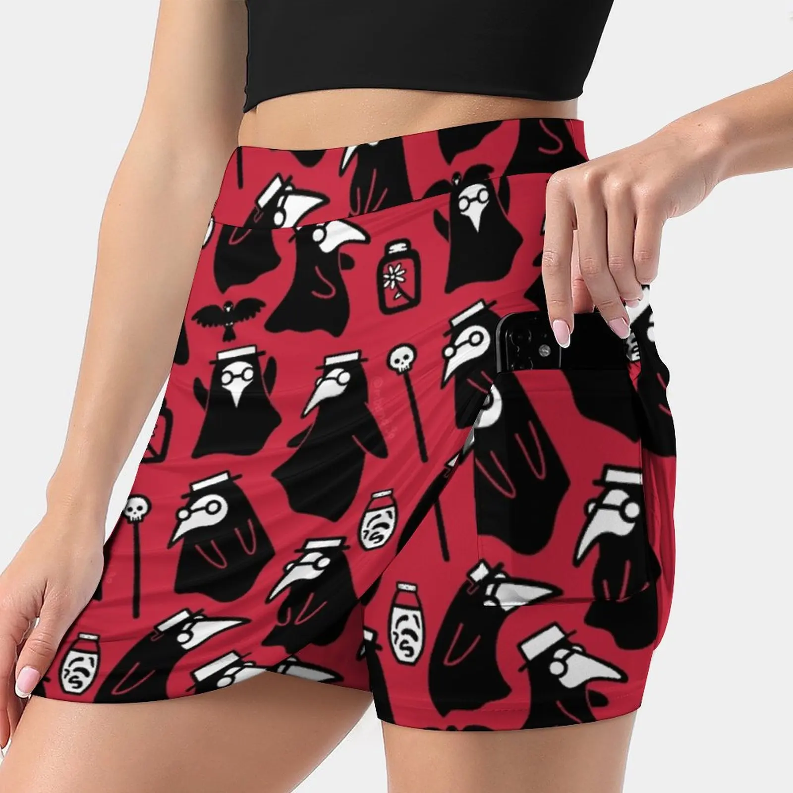 

Plague Doctors Korean Fashion Skirt Summer Skirts For Women Light Proof Trouser Skirt Plague Plagued S Plague Bubonic Black