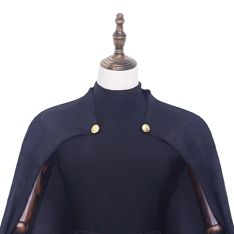 Зенин Маки Косплей Костюм Аниме JJK Плащ Очки Зеленый Короткий Парик