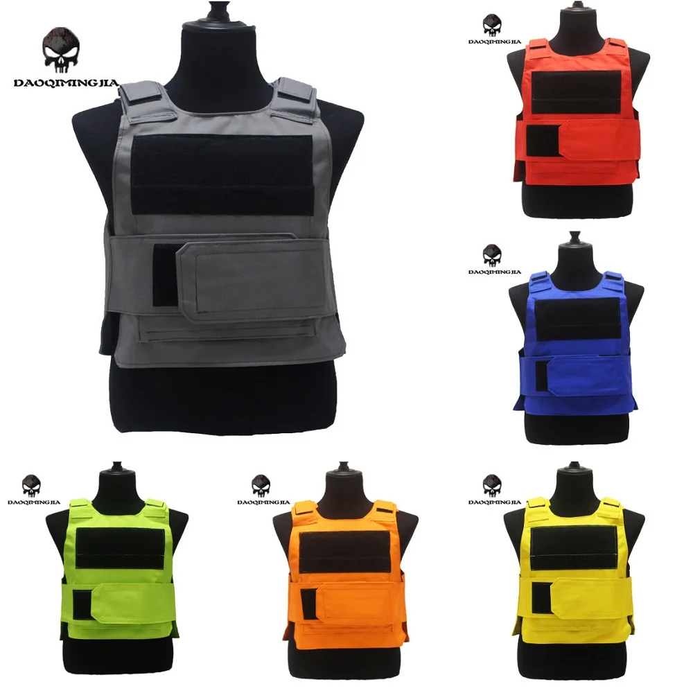 Security Guard Anti-Stab Tactical Vest with two Foam Plate Military Miniature Hunting Vests  adjustable shoulder straps