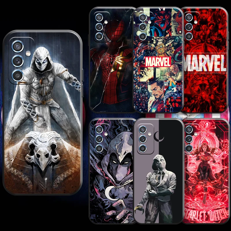 

Marvel Logo Black White Comics For Xiaomi Redmi 10 Note 9 10 Pro 5G 9T 10S Phone Case Carcasa Funda Soft Silicone Cover
