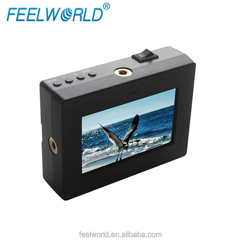 

ЖК-видоискатель Feelworld EVF 3,5 дюйма для цифровой зеркальной камеры с hd входом, выходом, фокусировкой и маркером экрана E350
