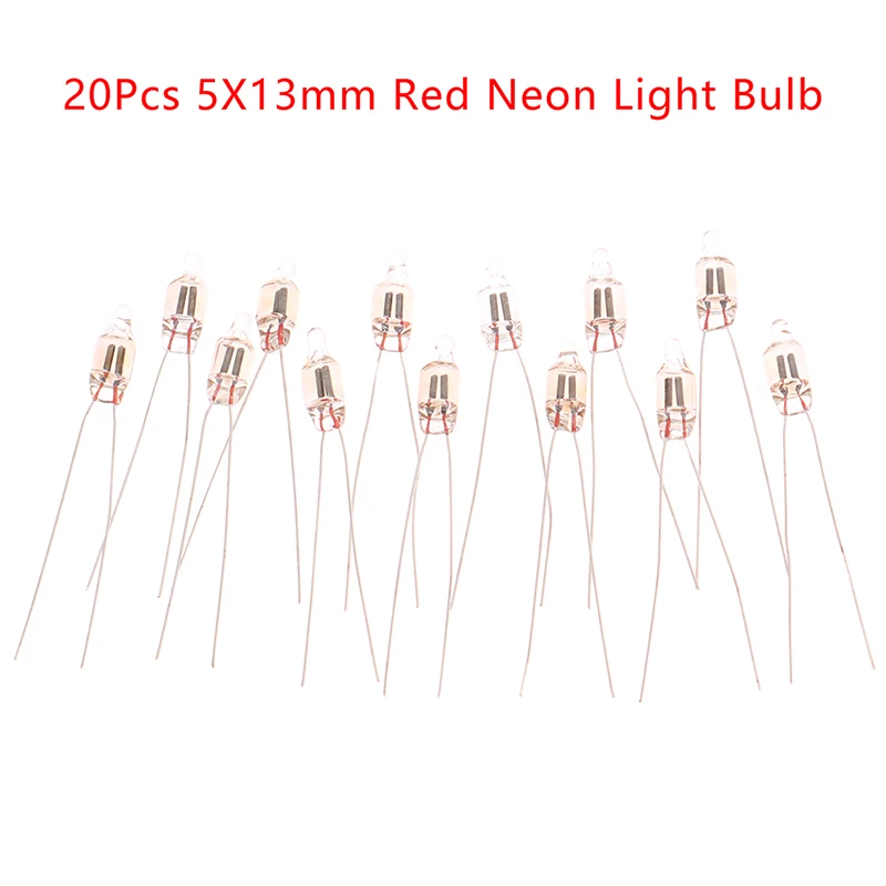 S 5mm Neon Lamp Glow 5x13mm 220v Neon Indicator Bulbs Switch