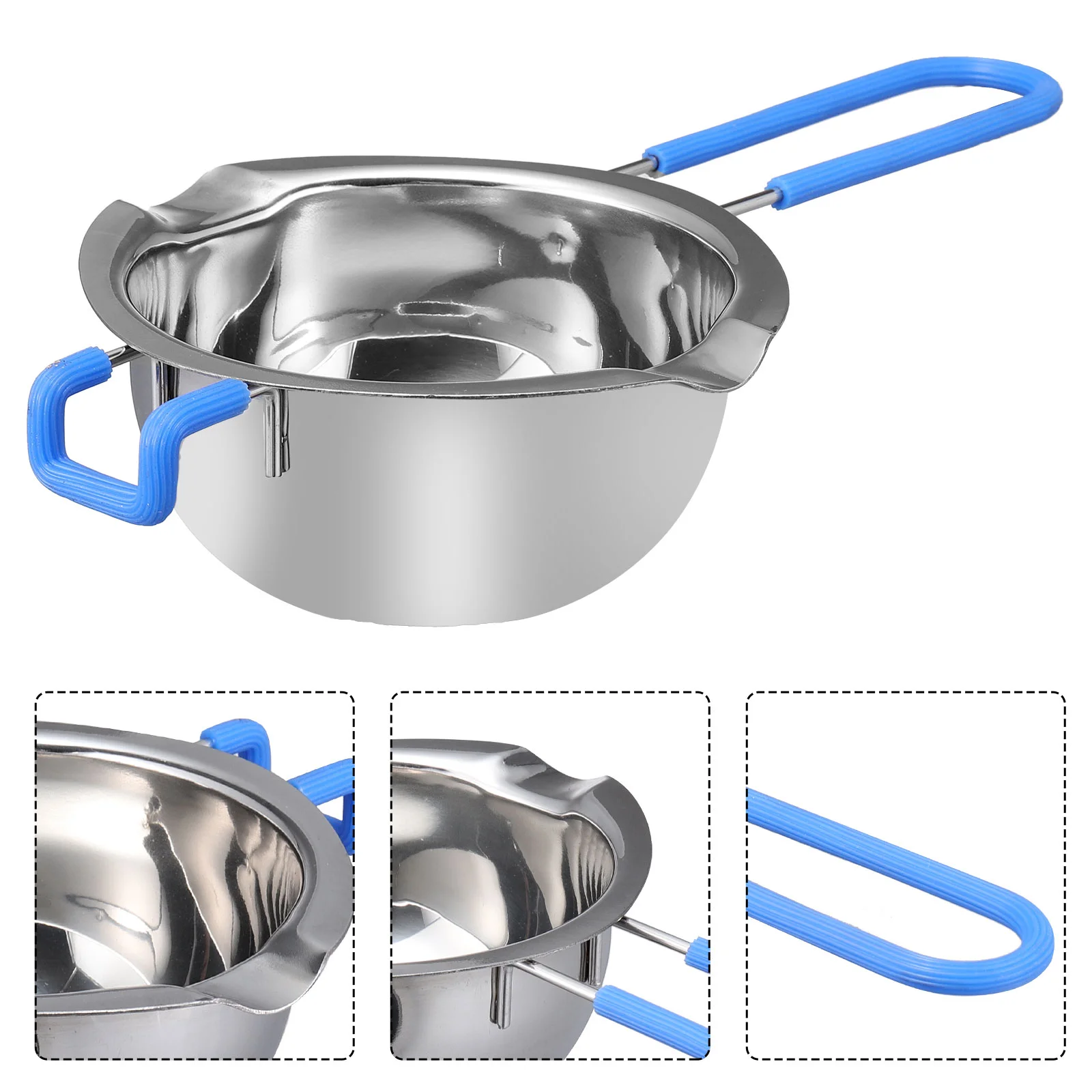 

Pot Melting Chocolate Boiler Double Candy Metal Stainless Steel Cheese Dessert Butter Pan Warmer Melt Fondue Bowl Caramel Making