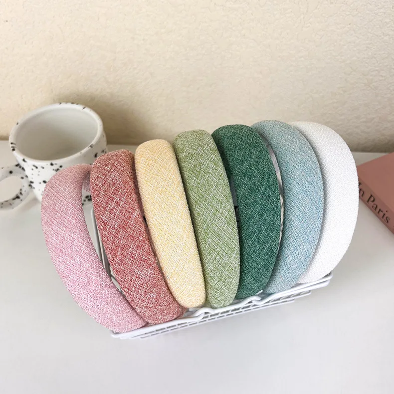 

2022 Korean Summer New Candy Color Headbands Headwear For Women Hair Tools Accessories Hair Bands Wholesale