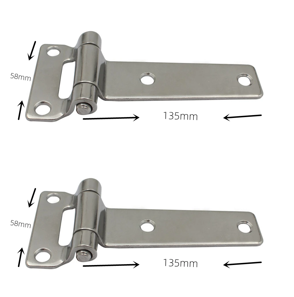 

2 Pcs Stainless Steel 304 Container Hinge Industrial Hinge RV Equipment Box Power Distribution Cabinet Door Hinge Polished Hinge