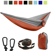 camping hammock portable hammock single or double hammock camping accessories for outdoor indoor with tree straps