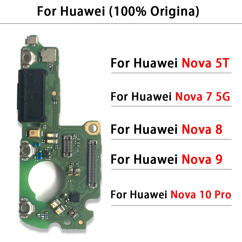 

5Pcs，Original USB Charging Port Flex For Huawei Nova 5T 7 8 9 10 Pro Se Charge Dock Port Connector Flex Cable Board Replacement