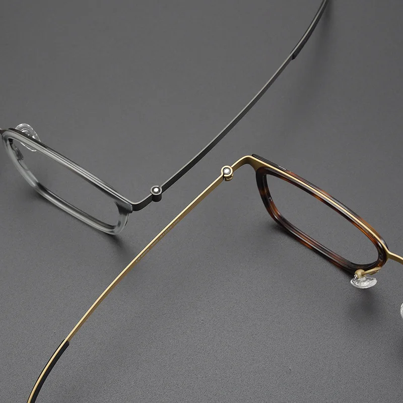 Роскошная брендовая титановая оправа для очков мужчин и женщин ретро квадратные