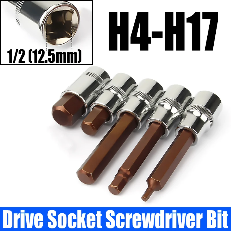 1 шт. шестигранная отвертка 1/2 дюйма длина 60 мм/100 мм