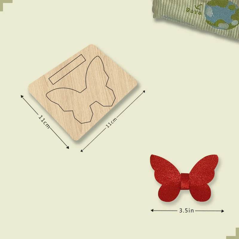 

BD230 Independent Bow 3.5-inch Elegant Wooden Cutting Die Suitable For Most Cutting Machines