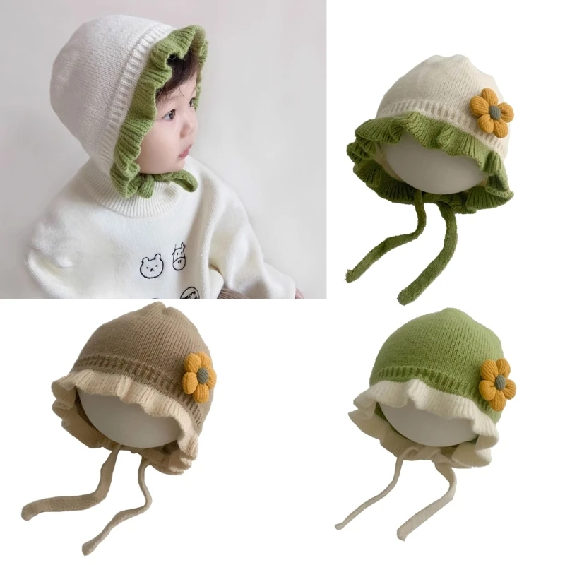 

Infant Winter Hat with Earflaps Stylish Baby Princess Hat for Keep Baby Warm