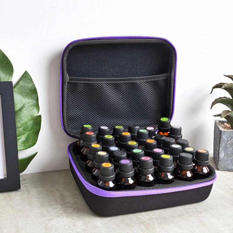 

30 Bottle Aroma Essential Oil Storage Case Travel Portable Carrying Holder Bag Small Bottle Storage Box Bags Nail Color Makeup