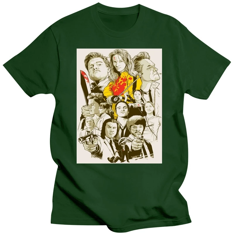 Мужская и женская футболка с изображением Тарантино Все фильмы хлопковая