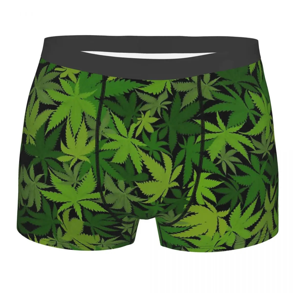 

Camo Camouflage Army Weed Leaf Underpants Homme Panties Men's Underwear Print Shorts Boxer Briefs