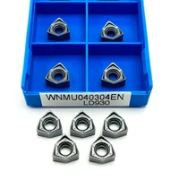 wnmu 040304 en turning tool carbide tool 100 original cnc hexagonal fast feed milling insert wnmu040304 en ld930