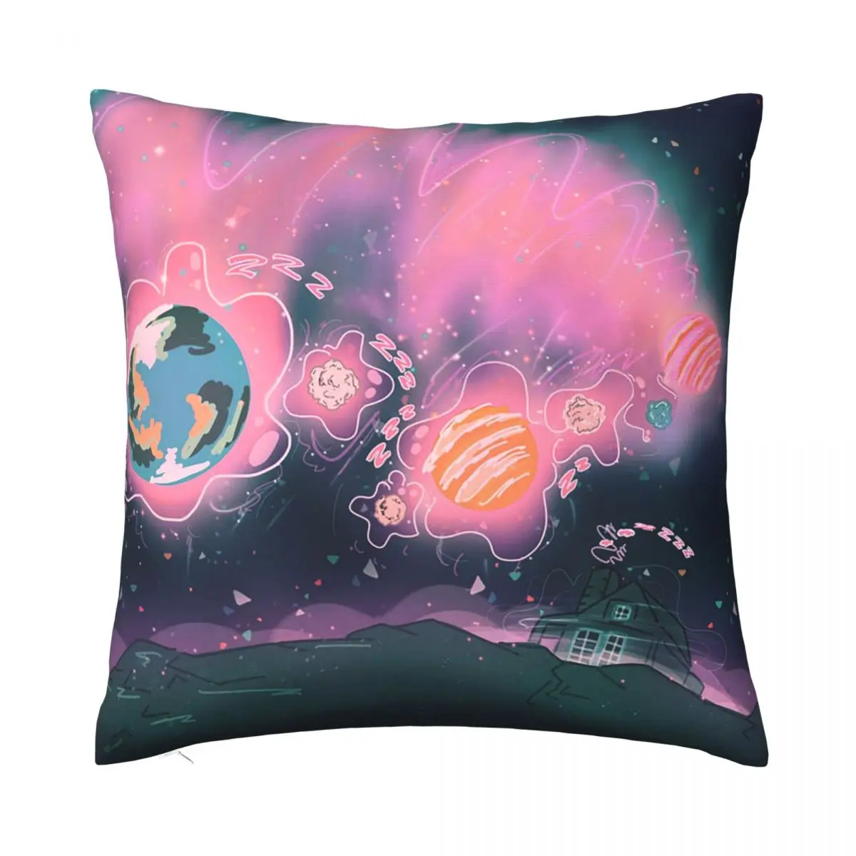 

Наволочка с изображением астронавта, космоса, декоративный чехол для подушки, наволочка для подушки с изображением Галактики, Вселенной, че...