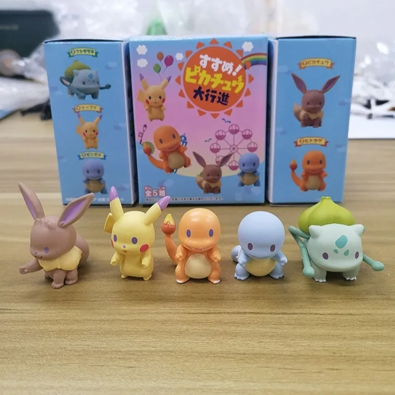 Капсульные Фигурки Покемонов- Пикачу Иви Уартсор Коллекционные Настольные