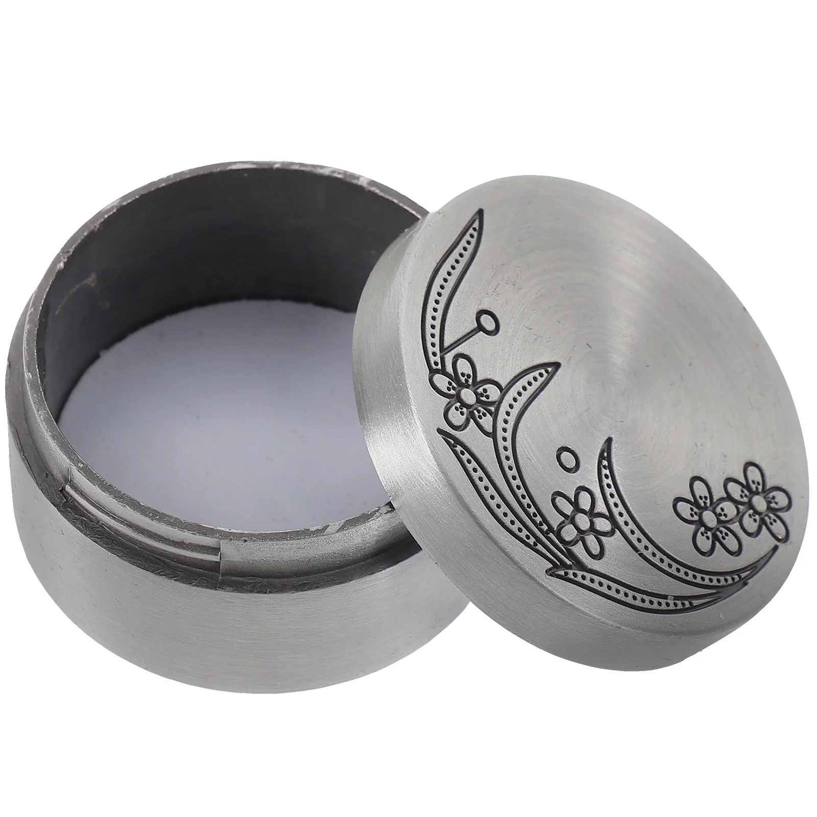 

Round Ring Box Wedding Ring Storage Holder Proposal Engagement Box Metal Round Ring Box