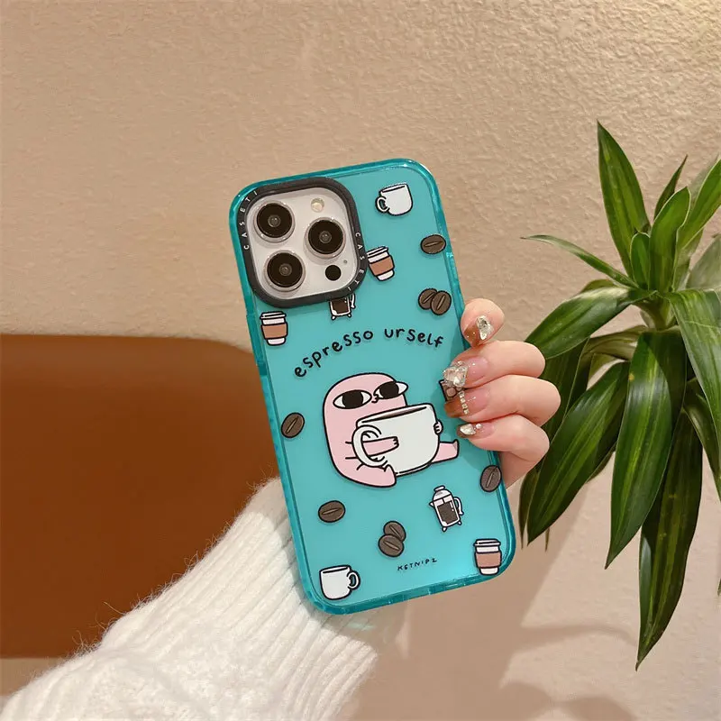 

CASETIFY Cartoon Avocado Pizza Phone Cases For iPhone 14/13/12/11/X/XR/XS 14/13/12/11 Pro Max XS MAX Shockproof Soft Cover