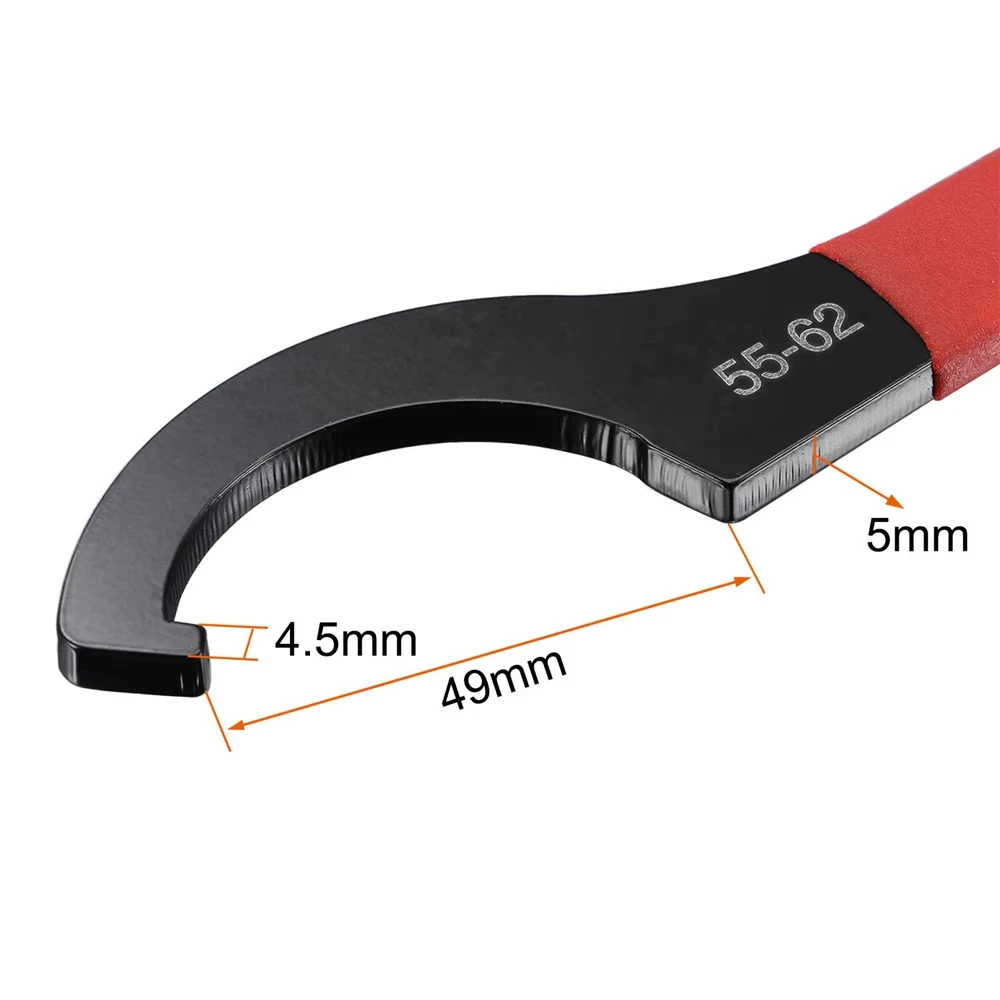 45-48HRC Гаечный ключ 38-42 мм/45-52 мм/55-62 мм/68-72 мм Противоскользящая ручка Черный