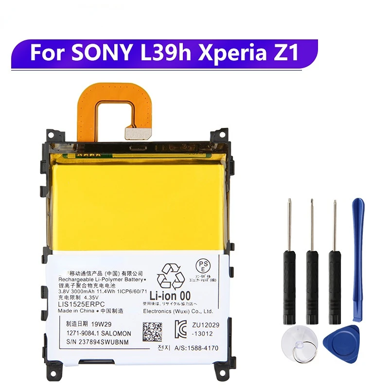 

Сменный аккумулятор LIS1525ERPC для SONY L39h Xperia Z1 Honami SO-01F C6902 C6903, перезаряжаемая батарея для телефона 3000 мАч