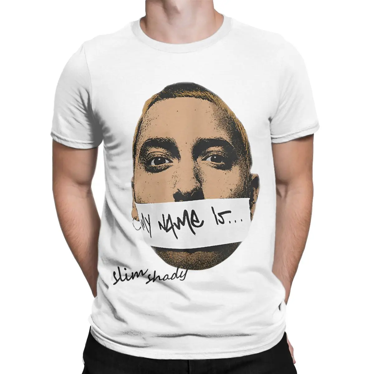 Футболки Eminem Slim Shady Music Rap повседневные хлопковые футболки для мужчин и женщин