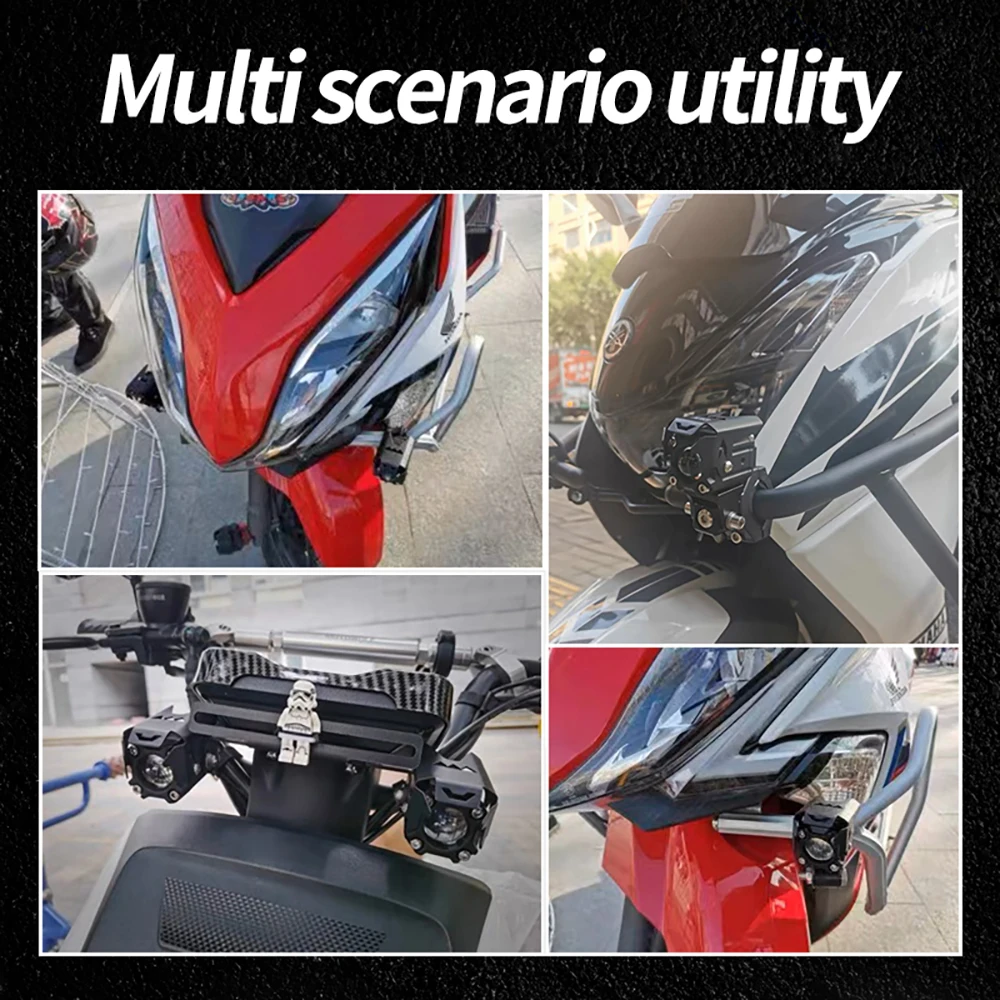 2 Шт. Светодиодные Прожекторы Для Мотоциклов Дальний/ближний Свет