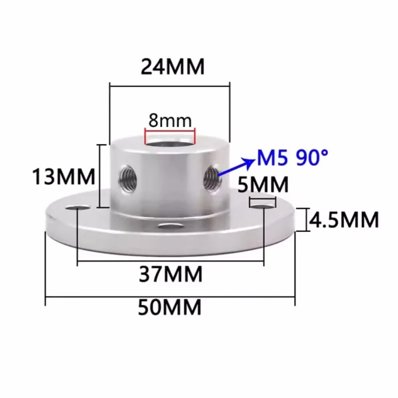 

Фланцевая муфта 2 мм/3/4/5/6/8/10/12/16 мм Кронштейн для крепления оптического вала из алюминиевого сплава