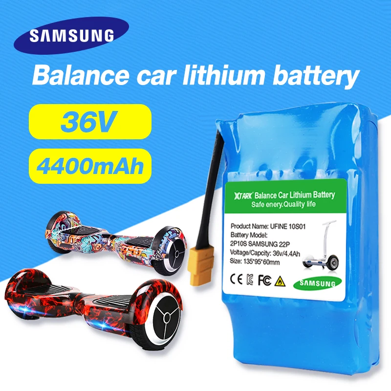 

36V 4.4Ah 4400mah High Drainage 2 Wheel Electric Scooter Self Balancing Lithium Battery Pack for Self Balancing Fits 6.5" 7"