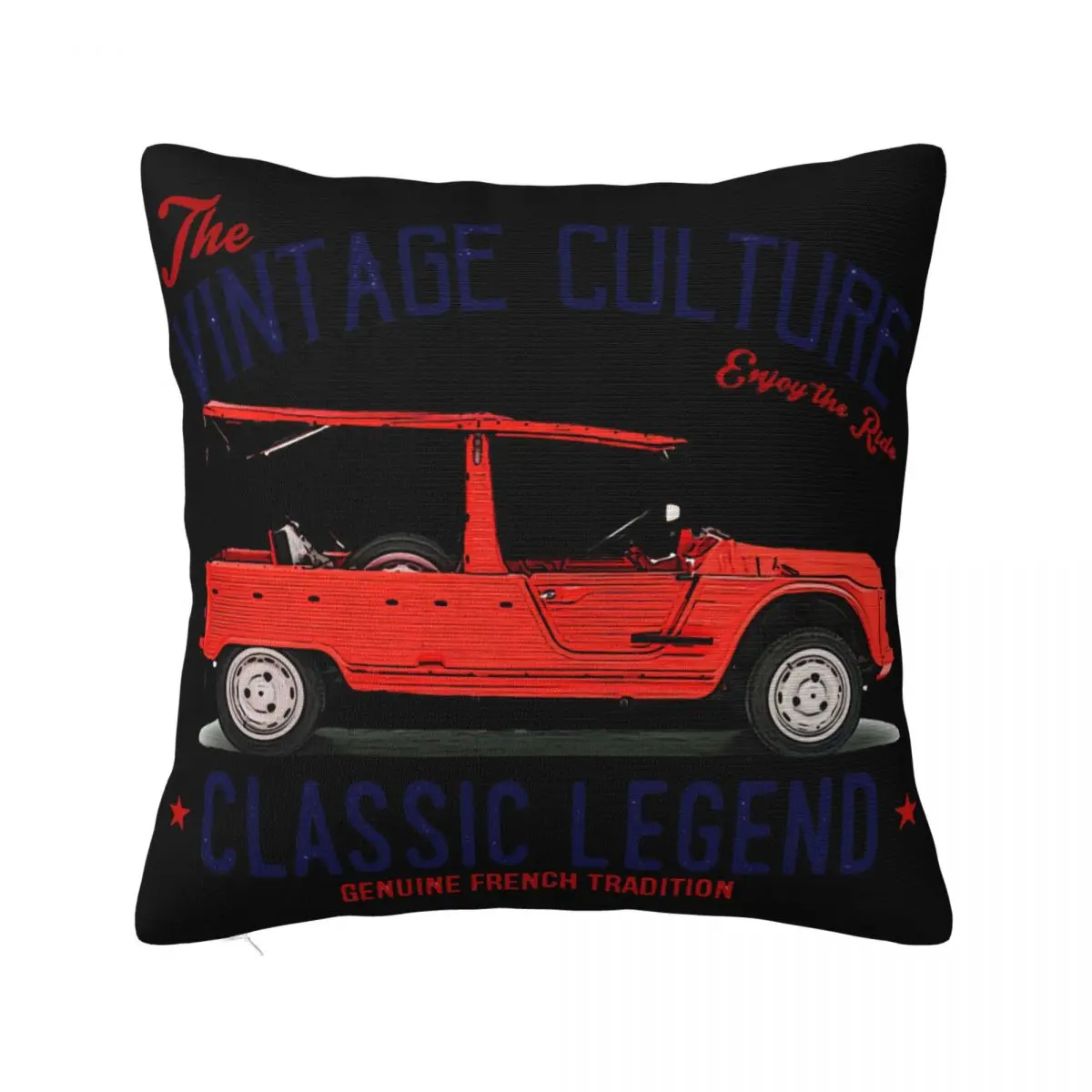 Винтажный французский автомобиль Mehari хлопковая летняя дышащая прямая стильная 3D