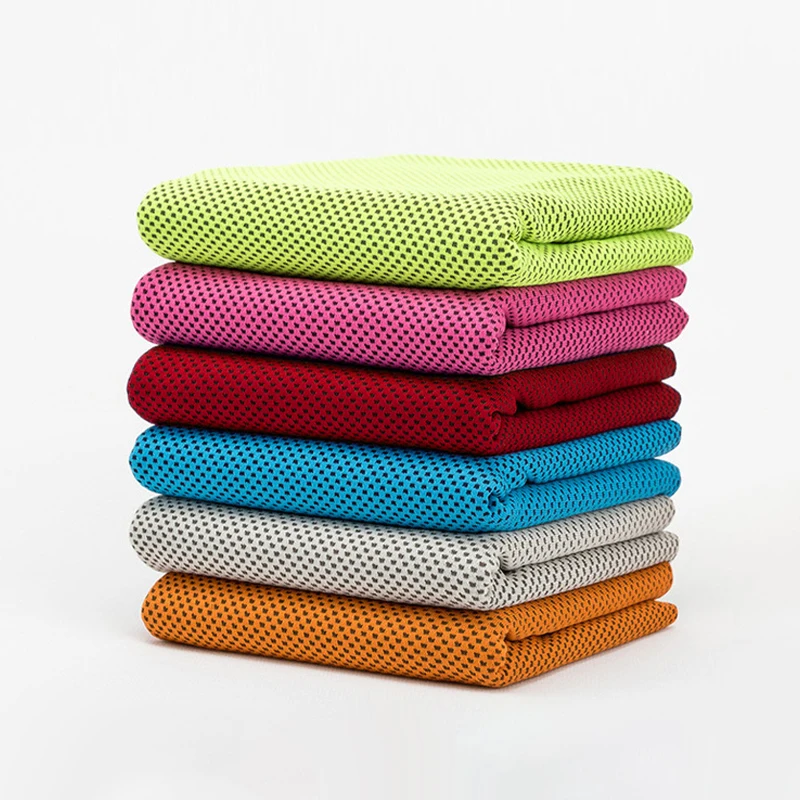 Спортивное холодное быстросохнущее полотенце для льда шелковое впитывающее пот